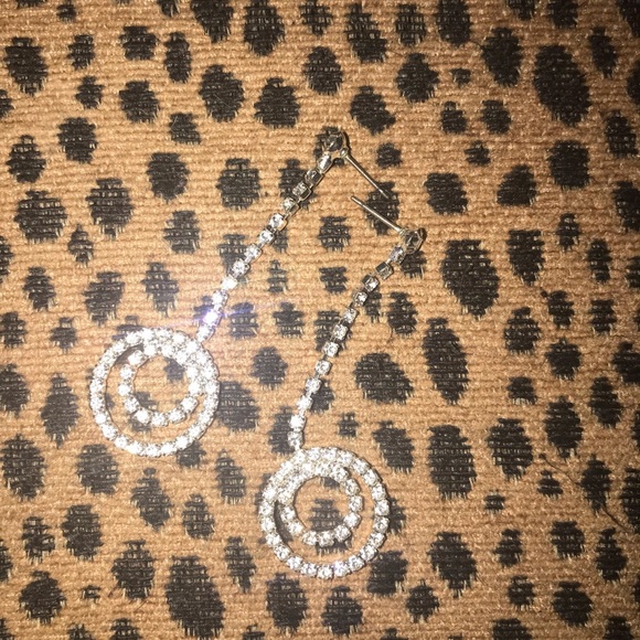 Rhinestone earrings - Picture 1 of 1